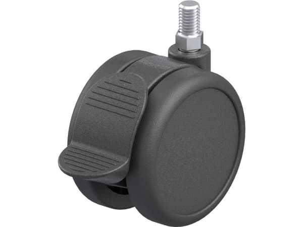 Blickle 759287 LKDB-PUA 75G-RA Dobbelt styrehjul i plast Hjuldiameter: 75 mm Bæreevne (maks.): 75 kg 1 stk