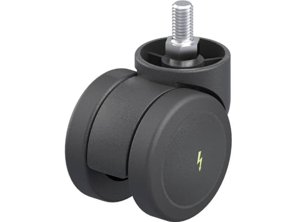 Blickle 845574 LKDB-PUA 50G-ELS Dobbelt styrehjul i plast Hjuldiameter: 50 mm Bæreevne (maks.): 50 kg 1 stk