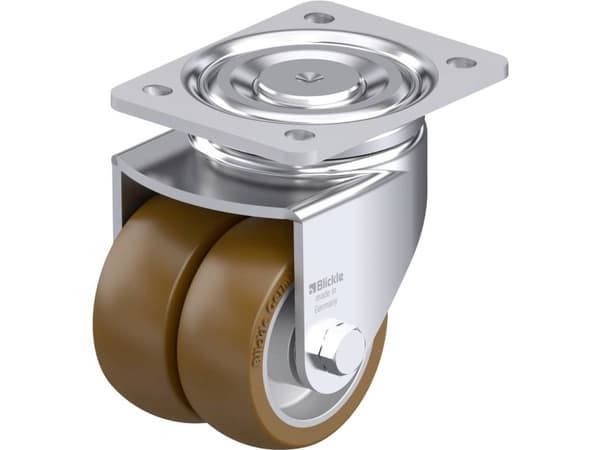 Blickle 942196 LHD-ALB 101K Kaksoisohjauspyörä teräksestä Pyörän halkaisija: 100 mm Kantavuus (max.): 720 kg 1 kpl