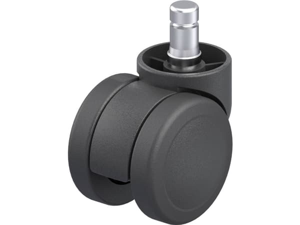 Blickle 845577 LKDB-PUA 50G-ES Kaksinkertainen muovinen kääntyvä pyörä Pyörän halkaisija: 50 mm Kantavuus (max.): 50 kg 1 kpl