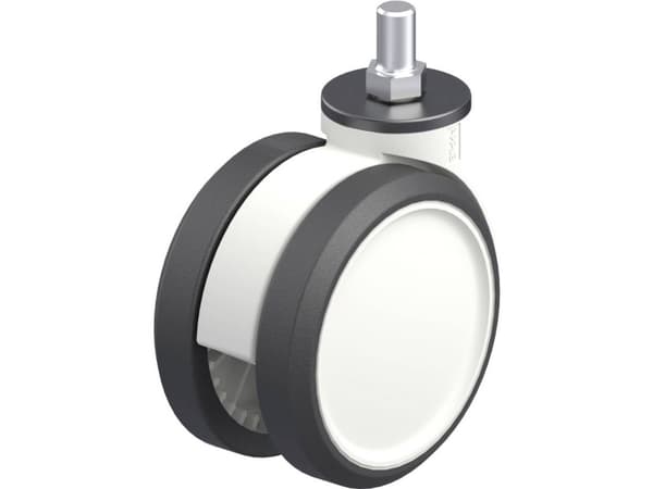 Blickle 763208 LKDG-PUA 100G Dobbelt styrehjul i plast Hjuldiameter: 100 mm Bæreevne (maks.): 110 kg 1 stk
