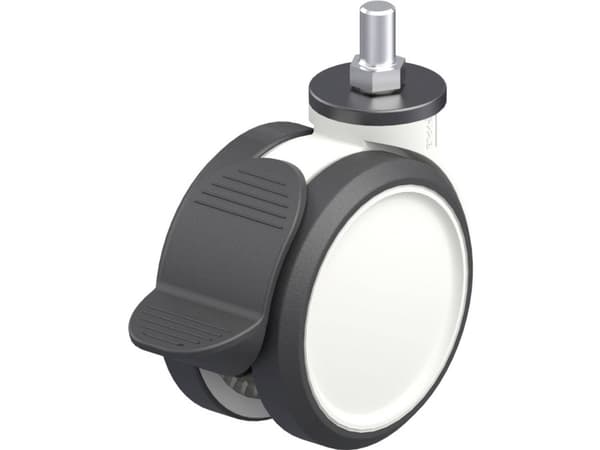 Blickle 763209 LKDG-PUA 100G-RA Kaksinkertainen muovinen kääntyvä pyörä Pyörän halkaisija: 100 mm Kantavuus (max.): 110 kg 1 kpl