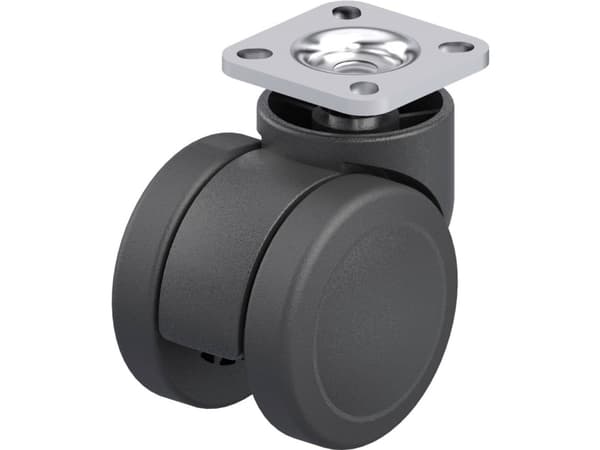 Blickle 842675 LKDB-PUA 50G-P20 Dobbelt styrehjul i plast Hjuldiameter: 50 mm Bæreevne (maks.): 50 kg 1 stk
