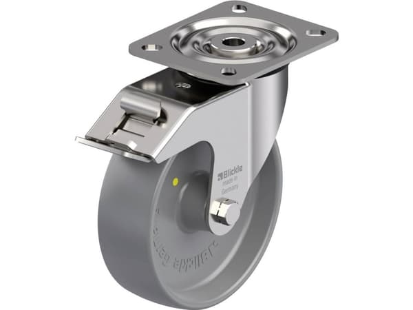 Blickle 867334 LX-PO 125G-FI-ELS Styrehjul i rustfrit stål Hjuldiameter: 125 mm Bæreevne (maks.): 250 kg 1 stk