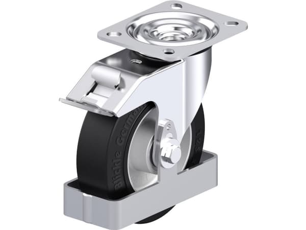 Blickle 905404 L-ALEV 125K-FI-FS Teräksinen kääntöpyörä Pyörän halkaisija: 125 mm Kantavuus (max.): 250 kg 1 kpl