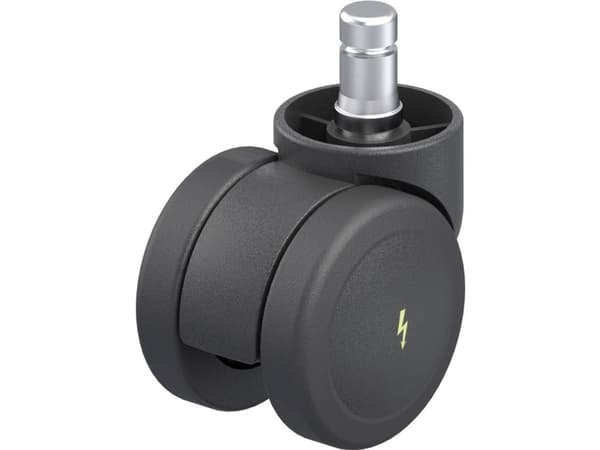 Blickle 849802 LKDB-PUA 50G-ELS-ES Kaksinkertainen muovinen kääntyvä pyörä Pyörän halkaisija: 50 mm Kantavuus (max.): 50 kg 1 kpl