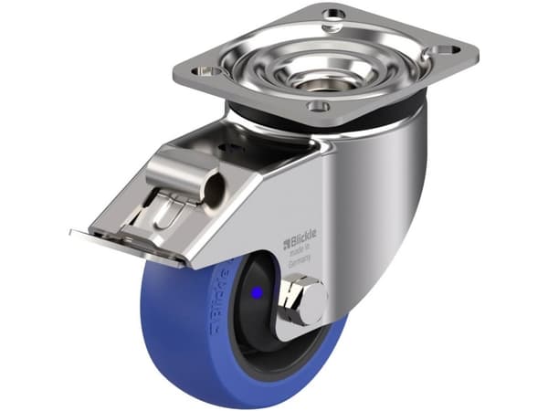 Blickle 922004 LKX-POBS 100XKA-1-FI Ruostumattomasta teräksestä valmistetut ohjauspyörät raskaille kuormille Pyörän halkaisija: 100 mm Kantavuus (max