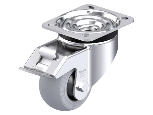 Blickle 946456 LK-POES 80KF-FI-SG Teräksinen kääntöpyörä Pyörän halkaisija: 80 mm Kantavuus (max.): 110 kg 1 kpl