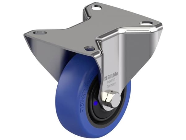 Blickle 905289 BX-POBS 80XKF Kiinteä ruostumattomasta teräksestä valmistettu pyörä Pyörän halkaisija: 80 mm Kantavuus (max.): 140 kg 1 kpl