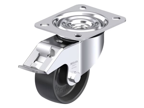 Blickle 490136 LE-PP 80G-FI Teräksinen kääntöpyörä Pyörän halkaisija: 80 mm Kantavuus (max.): 120 kg 1 kpl
