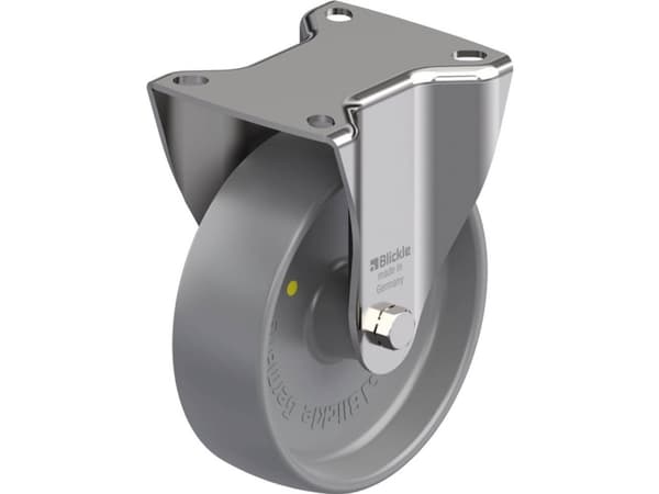 Blickle 700823 BX-PO 125G-ELS Kiinteä ruostumattomasta teräksestä valmistettu pyörä Pyörän halkaisija: 125 mm Kantavuus (max.): 250 kg 1 kpl