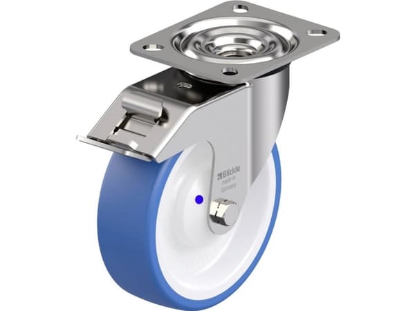 Blickle 942099 LEX-POTHS 125XKA-FI Ohjauspyörä ruostumatonta terästä Pyörän halkaisija: 125 mm Kantavuus (max.): 150 kg 1 kpl