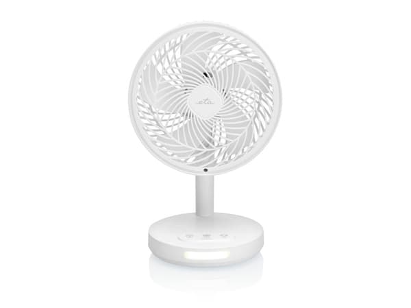 Eta Windy, Husholdningsvifte, Hvit, Bord, 50 dB, 16,6 cm, Jekk, Berøringskontroll