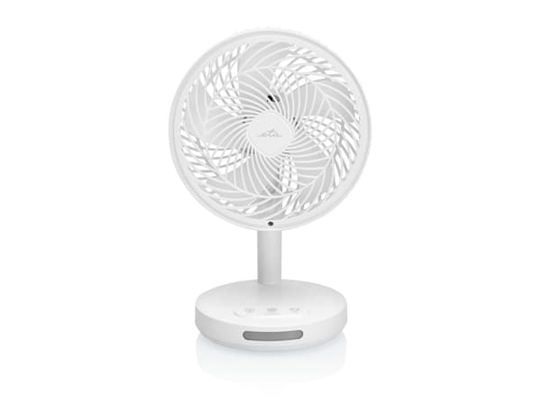 Eta Windy, Husholdningsvifte, Hvit, Bord, 50 dB, 16,6 cm, Jekk, Berøringskontroll