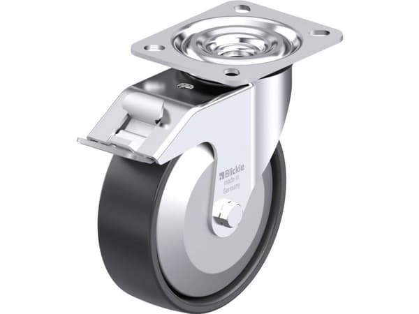 Blickle 952306 L-PP 125KA-FI-FA Styrehjul i stål Hjuldiameter: 125 mm Bæreevne (maks.): 200 kg 1 stk