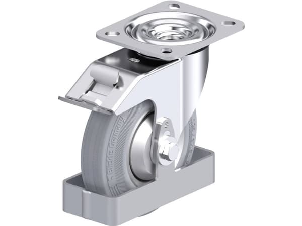 Blickle 938396 L-RD 125R-FI-VLI-FA-FS Styrehjul i stål Hjuldiameter: 125 mm Bæreevne (maks.): 120 kg 1 stk