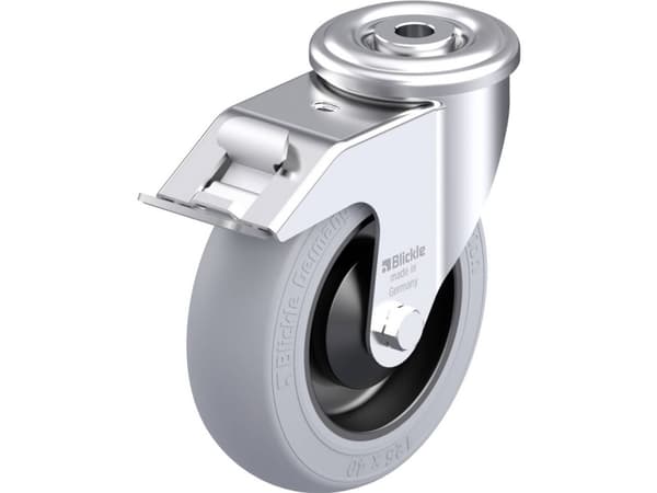 Blickle 921784 LER-POES 125KA-FI-SG Teräksinen kääntöpyörä Pyörän halkaisija: 125 mm Kantavuus (max.): 150 kg 1 kpl