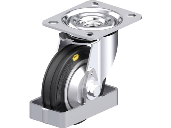 Blickle 938383 L-RD 100R-FA-FS Styrehjul i stål Hjuldiameter: 100 mm Bæreevne (maks.): 100 kg 1 stk
