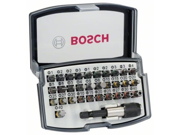 Bosch - Ruuvimeisselisarja - 32 kpl - torx, phillips, pozidriv, hex, slot, tamper-proof torx - pituus: 25 mm