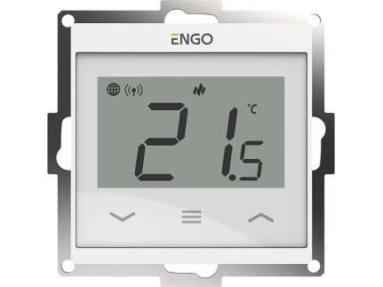 Salus Internett, innfelt temperaturkontroller for 55x55 ramme, Wi-Fi, 230V