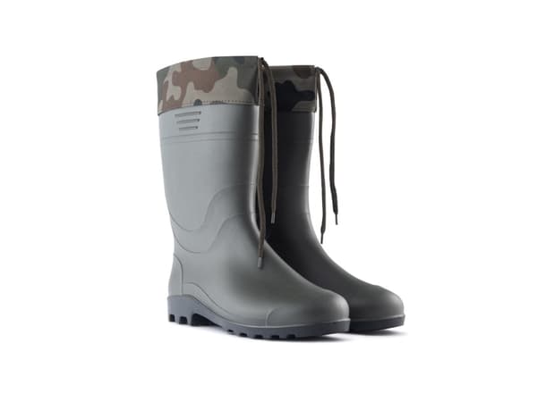 Men's rubber boots 300PM, with cuff, green color, size 43