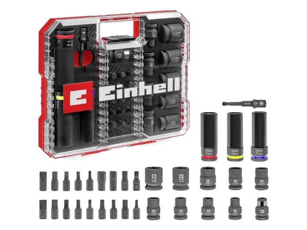 Einhell bits- och hylssats för slagborrning 1/2 109288