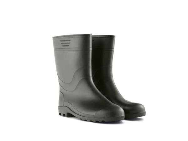 Men's rubber boots 300P, mid-length, green color, size 42