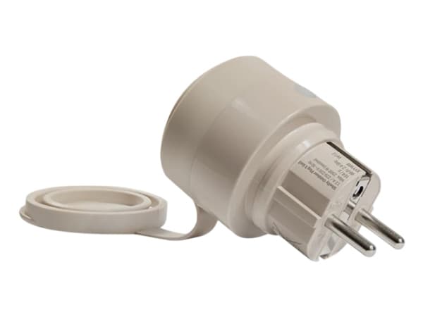 Shelly · Plug & Play""Outdoor S Gen3""· Zwischenstecker für draußen· 12A· (Shelly_O_Plug_S_Gen3_w)