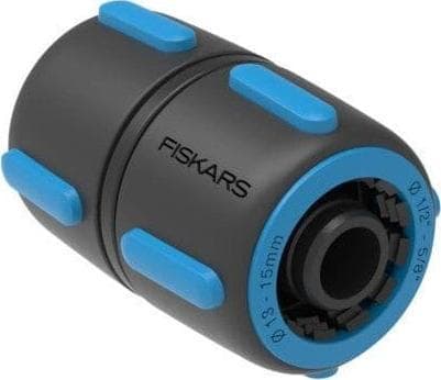 Fiskars 1027064, Slangekontakt, 1/2", Hunkjønn/Hunkjønn, Sort, Blå