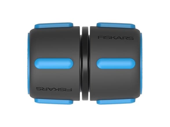 Fiskars 1027064, Slangekontakt, 1/2", Hunkjønn/Hunkjønn, Sort, Blå