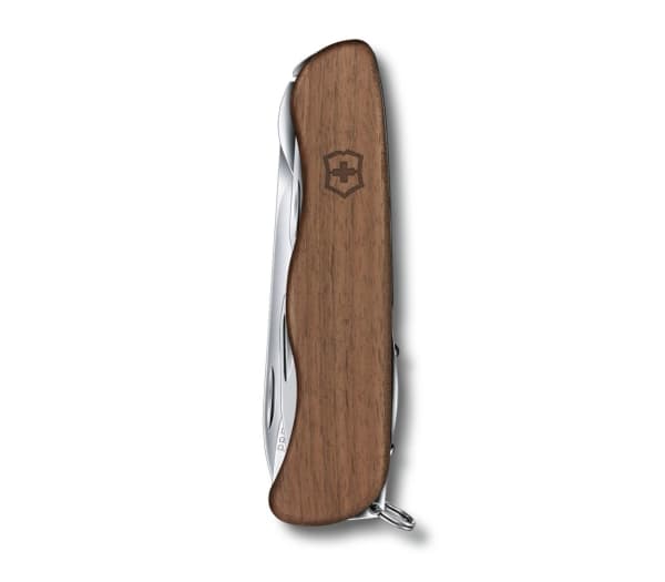Victorinox Forester Wood, Klappkniv med lås, Multiverktøyskniv, Klipp punkt, Valnøtt, Valnøtt, 10 verktøy