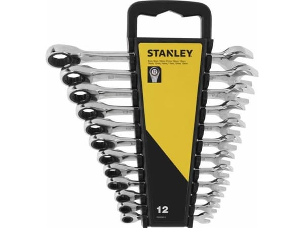 Stanley litteä kaksoiskierreavaimen sarja 12 kpl 8-19 mm