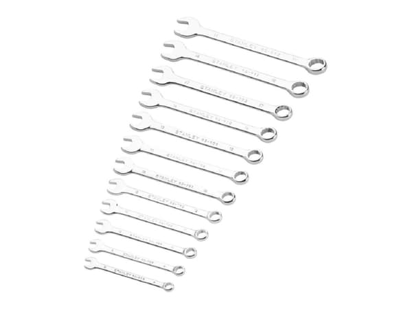 Stanley litteä kaksoiskierreavaimen sarja 12 kpl 8-19 mm