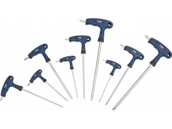 Silver SCREWDRIVERS 11pcs. TYPE T HEX 2-10mm/SILVER