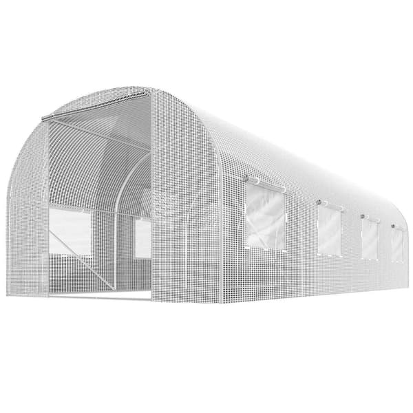Foliotunneli 10 m² 250 x 400 cm valkoinen