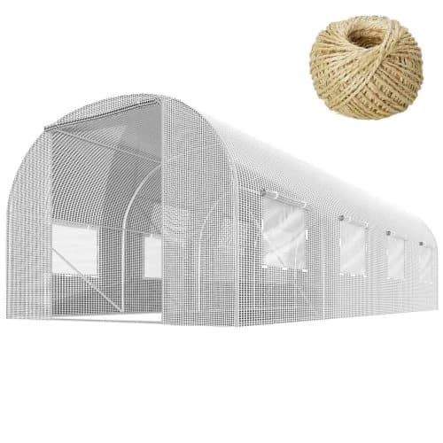 Foliotunneli 10 m² 250 x 400 cm valkoinen