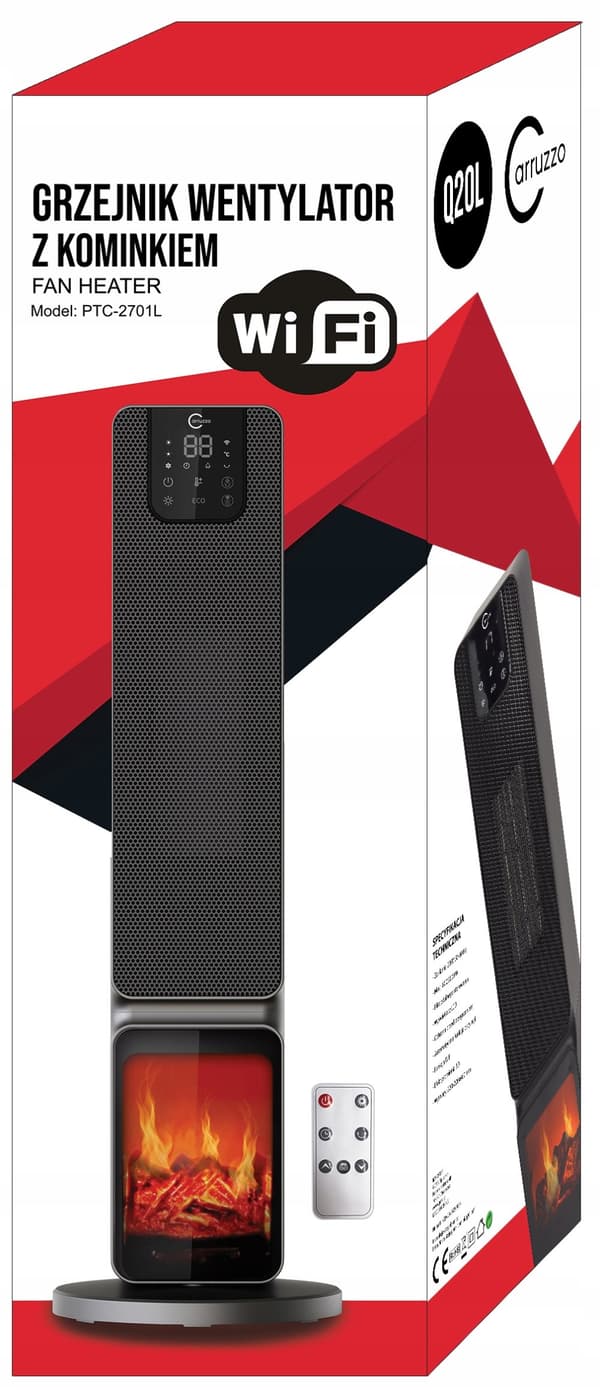 Carruzzo Q20L 2000 W:n lämpöpuhallin