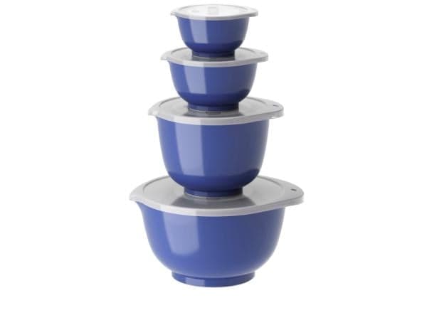 Rosti - Margrethe Bowls - Set of 4 + Lids (Electric Blue)