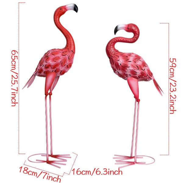Puutarhakoriste "Flamingo" 2kpl