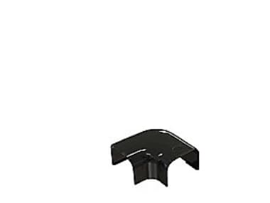 T75 flad vinkel - 78x58 mm, Sort RAL 9005, 90 gr.