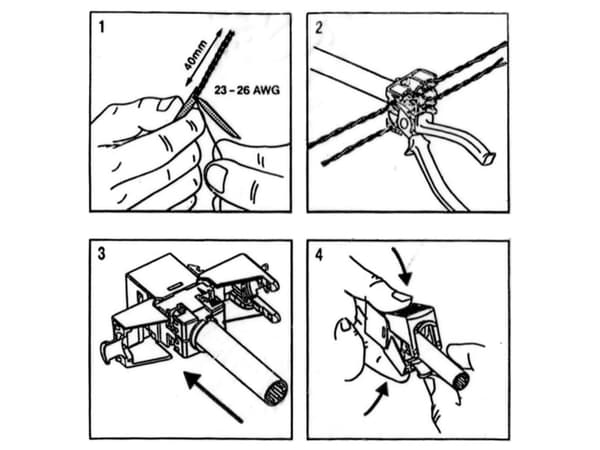 ROLINE Keystone Jack, Cat.6A (luokka EA), RJ-45, UTP, työkaluton, SLIM ja LYHYT, valkoinen