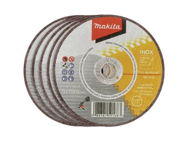 CUTTING WHEEL 76X1.0MM STAINLESS 5PCS