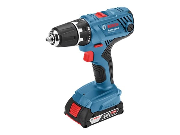 Bosch GSR 18V-21 Professional - Drill/driver - trådløs - 2 hastigheter - nøkkelfri borhylse 13 mm - 55 N·m - 2 batterier - 18 V - SOLO