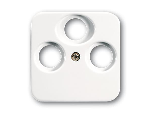 Busch-Jaeger 1724-0-1754, Vit, Vanlig, Busch-Jaeger, SAT + TV + radio, 54 mm, 45 mm