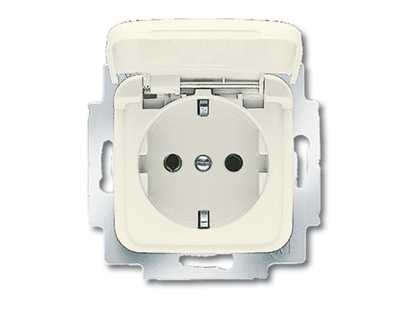 Busch-Jaeger 20 EUK-212, CEE 7/3, 2P+E, Beige, 250 V, 16 A, 71 mm