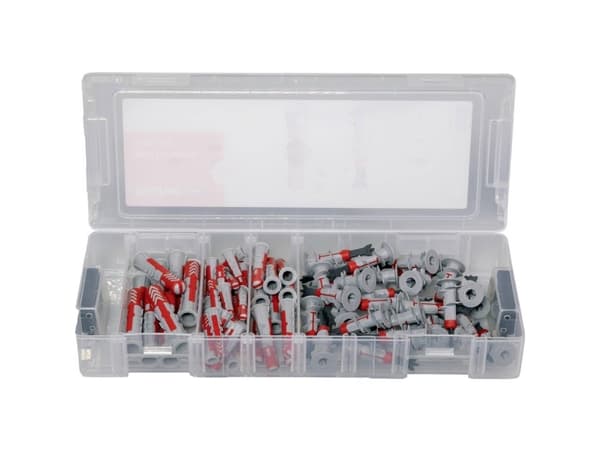 Fischer 560098 MiniFixTainer DuoLine Fastgørelsessæt 77 stk