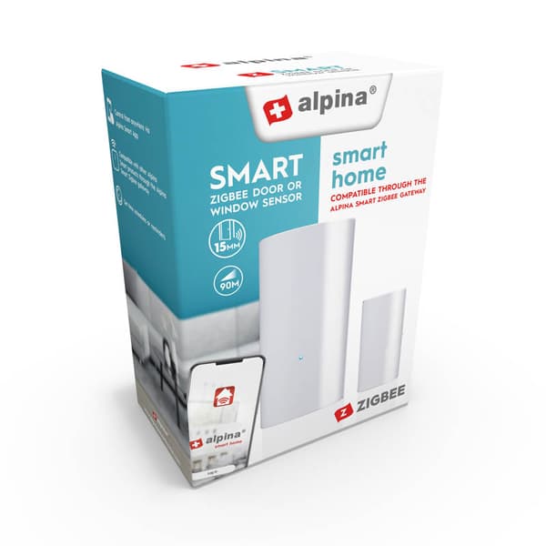 Alpina-SmartvinduesåbningssensorfraZigbeenetværk