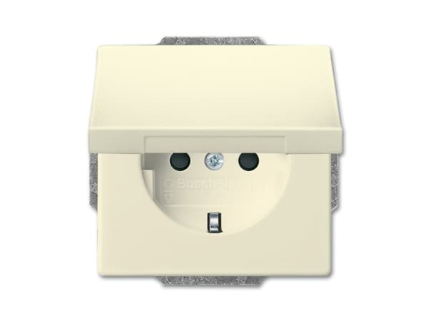 Busch-Jaeger 2018-0-1465, CEE 7/3, 2P+E, Valkoinen, 250 V, 16 A, 63 mm Valkoinen