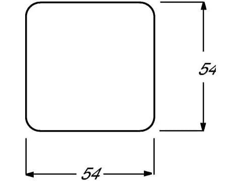 Busch-Jaeger 2520 TR-214, Vit, Skruvlös, Busch-Jaeger, 54 mm, 54 mm, 1 styck