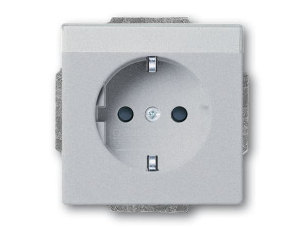 Busch-Jaeger 20 EUN-83, CEE 7/3, 2P+E, Grå, 250 V, 16 A, 63 mm Grå